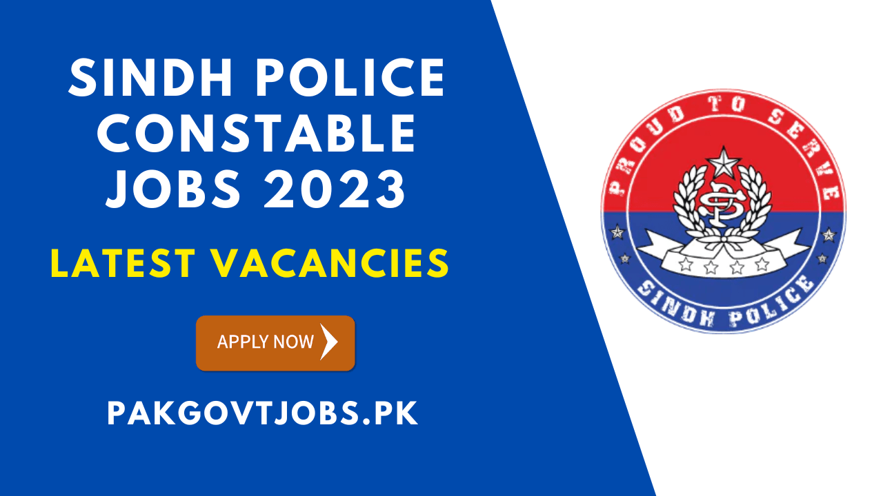 Sindh police Constable Jobs